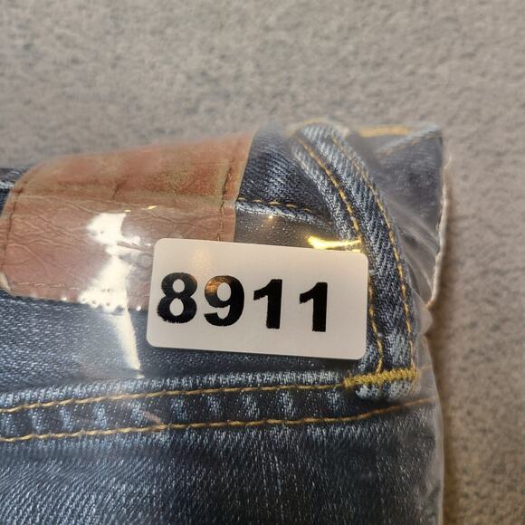 Gap 1969 Jeans Mens 35x30 Blue Relaxed Straight Leg Distressed Denim - Picture 10 of 10